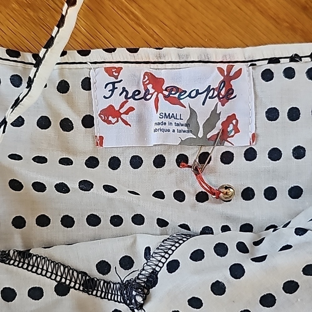 NWT Vintage Free People Polka Dot Tank Top - Size Small (2007) - Picture 4 of 4